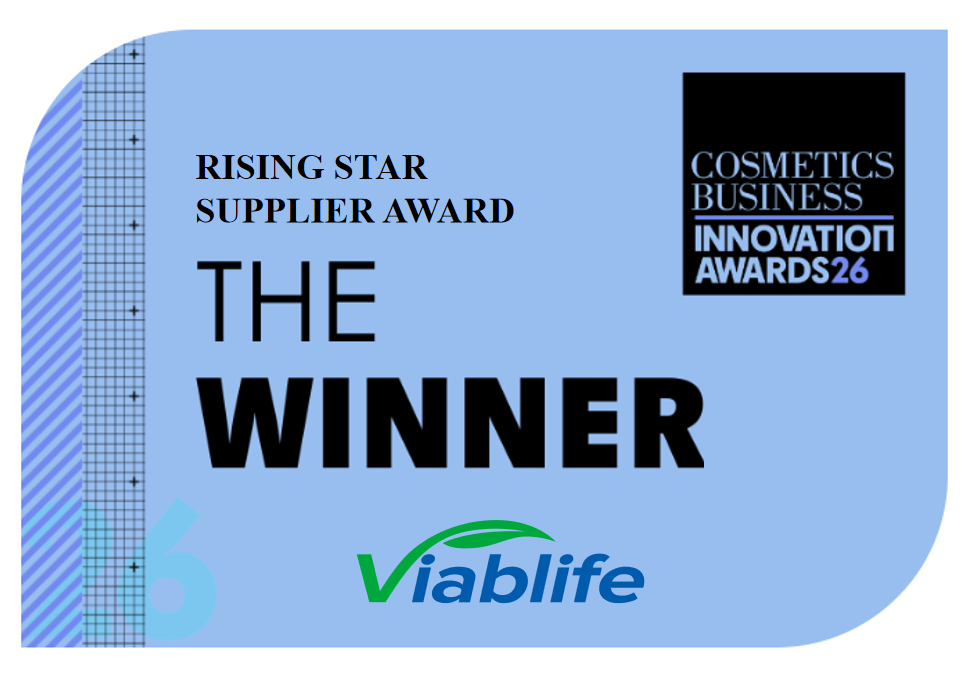 Viablife BioNia™ Wins Prestigious Cosmetics Business Innovation Awards